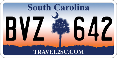 SC license plate BVZ642