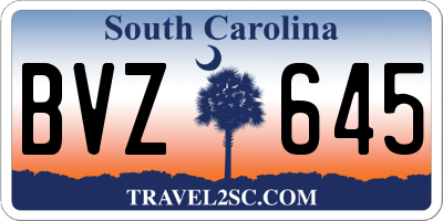 SC license plate BVZ645