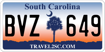 SC license plate BVZ649