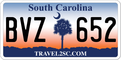 SC license plate BVZ652