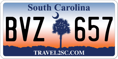 SC license plate BVZ657