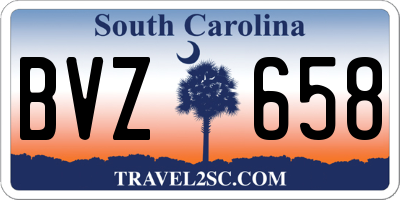 SC license plate BVZ658