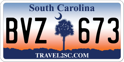 SC license plate BVZ673