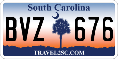 SC license plate BVZ676