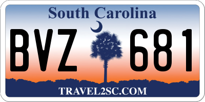 SC license plate BVZ681