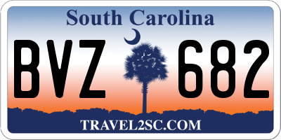 SC license plate BVZ682