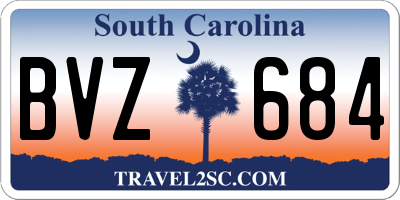 SC license plate BVZ684
