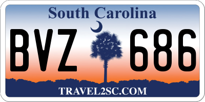 SC license plate BVZ686