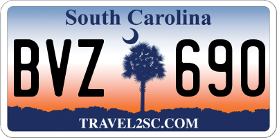 SC license plate BVZ690