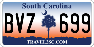 SC license plate BVZ699