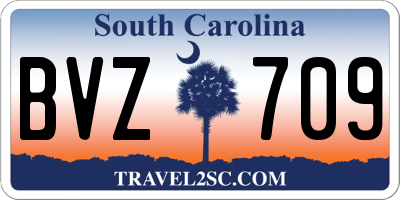 SC license plate BVZ709