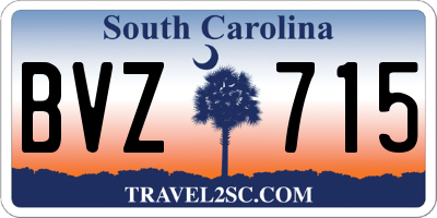 SC license plate BVZ715