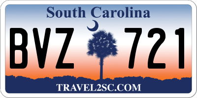 SC license plate BVZ721