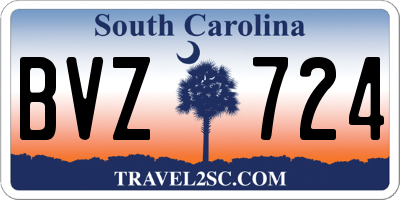 SC license plate BVZ724