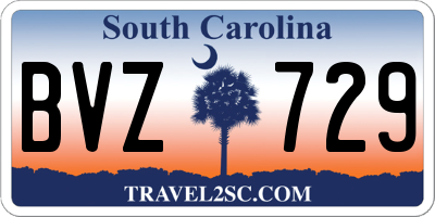 SC license plate BVZ729