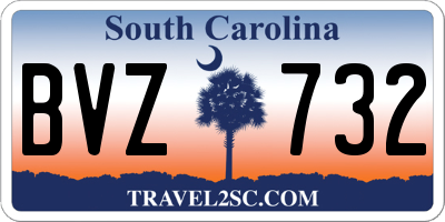 SC license plate BVZ732