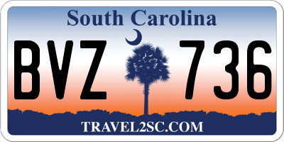 SC license plate BVZ736