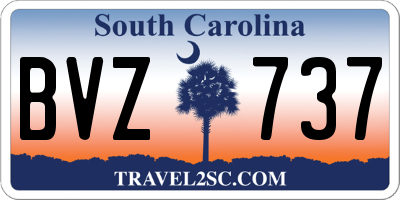 SC license plate BVZ737