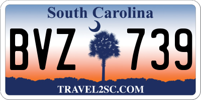 SC license plate BVZ739