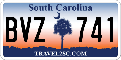 SC license plate BVZ741