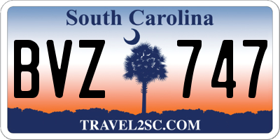 SC license plate BVZ747