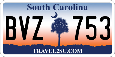 SC license plate BVZ753