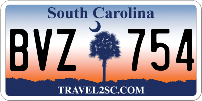 SC license plate BVZ754