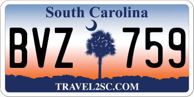 SC license plate BVZ759