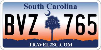 SC license plate BVZ765