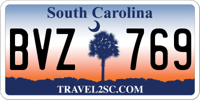 SC license plate BVZ769