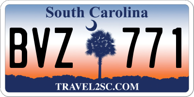 SC license plate BVZ771