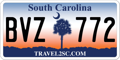 SC license plate BVZ772