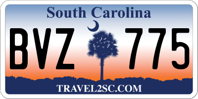 SC license plate BVZ775