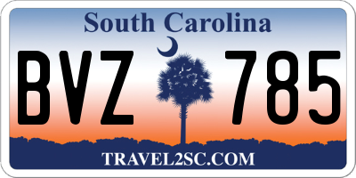 SC license plate BVZ785