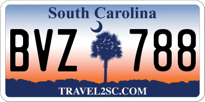 SC license plate BVZ788