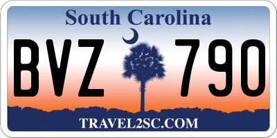 SC license plate BVZ790