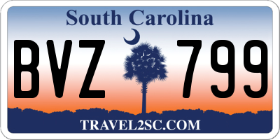 SC license plate BVZ799