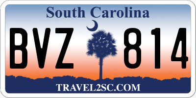 SC license plate BVZ814