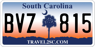 SC license plate BVZ815