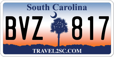 SC license plate BVZ817