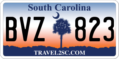 SC license plate BVZ823