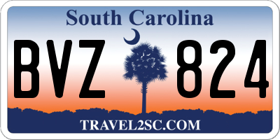 SC license plate BVZ824