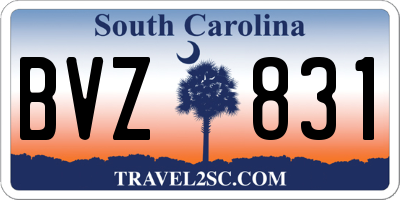 SC license plate BVZ831