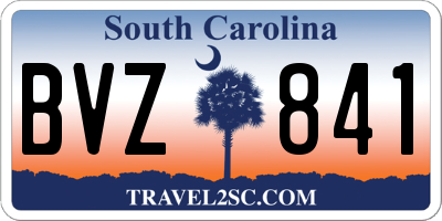 SC license plate BVZ841