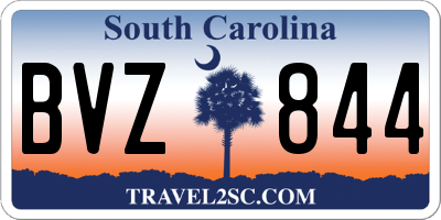 SC license plate BVZ844