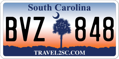 SC license plate BVZ848