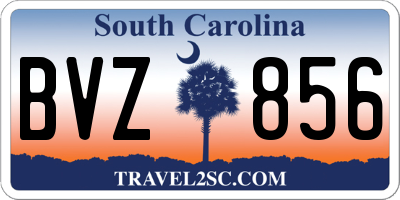 SC license plate BVZ856