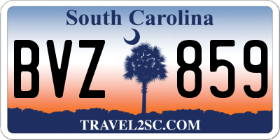 SC license plate BVZ859