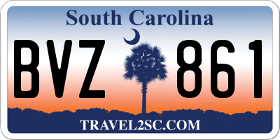 SC license plate BVZ861