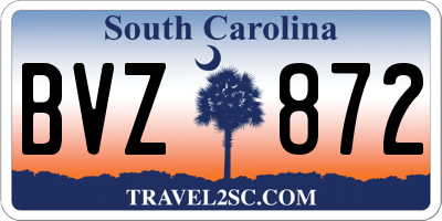 SC license plate BVZ872